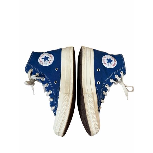 Converse Comme Des Garsons Play x Chuck 70 High Blue Quartz Men 5 Women 7 - Picture 8 of 10